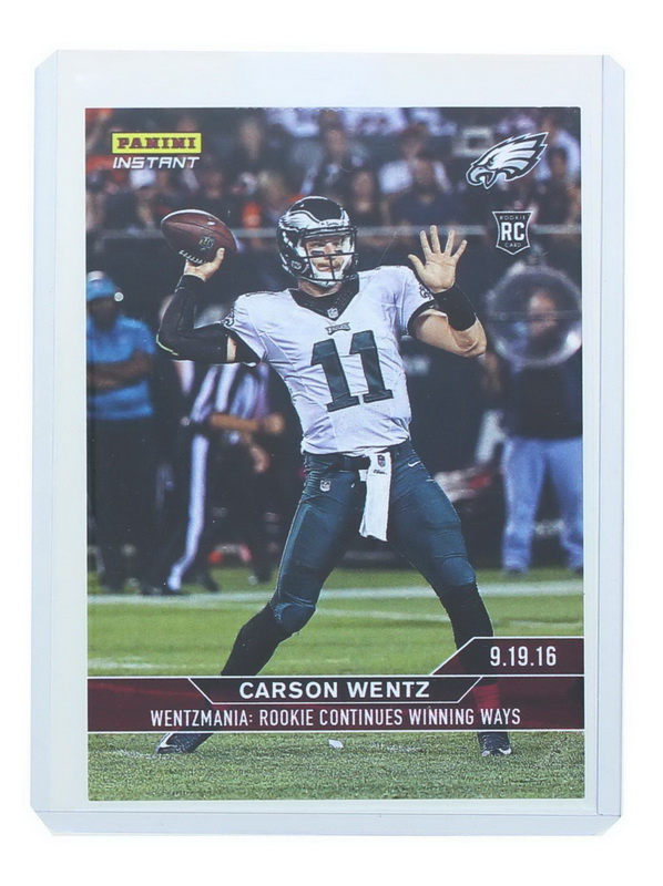 Panini America进口代理批发 帕尼尼美国 PAA-PI-0046-C NFL 费城老鹰队卡森・温茨 #46 2016 帕尼尼即时基础卡