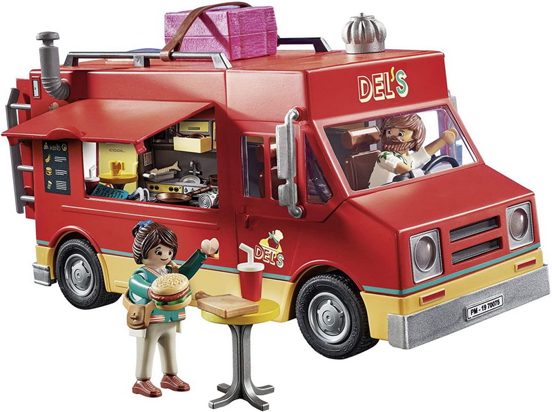 PLAYMOBIL进口代理批发 PLAYMOBIL PMO-700759-C Playmobil 电影 70075 Del 的餐车拼搭套装 | 110 件