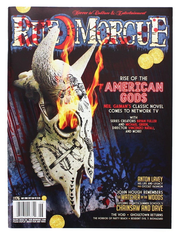 酷牌库|商品详情-Rue Morgue Magazine进口代理批发 Rue Morgue 杂志 Rue Morgue 杂志 #176 美国众神的崛起