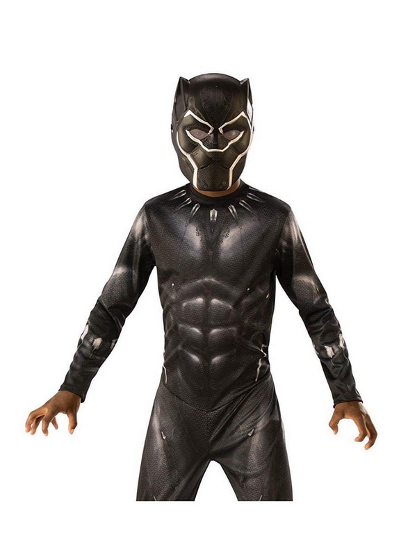 As Shown One Size Rubie's Boys Black Panther 3/4 Mask Costume 