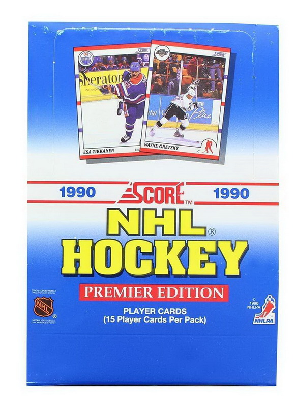 酷牌库|商品详情-Score进口代理批发 分数 SCO-366500-C NHL 1990 分数曲棍球集换卡盒 | 36包