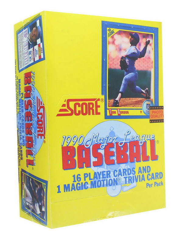 Score进口代理批发 记分 SCO-392004-C MLB 1990 记分棒球卡盒 | 36包