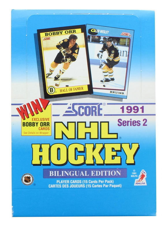 Score进口代理批发 Score SCO-96721-C NHL 1991-92 Score 曲棍球系列 2 双语蜡盒