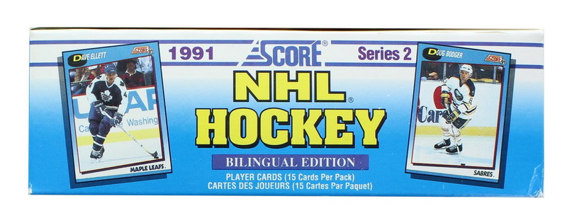 酷牌库|商品详情-Score进口代理批发 Score SCO-96721-C NHL 1991-92 Score 曲棍球系列 2 双语蜡盒