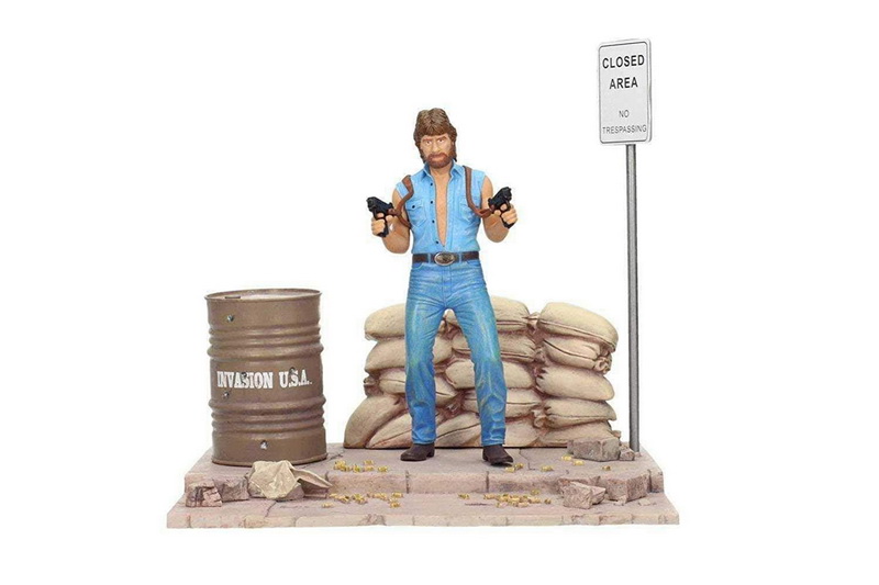 酷牌库|商品详情-SD Toys进口代理批发 SD Toys Chuck Norris Invasion USA 7 英寸马特猎人人物模型带立体模型