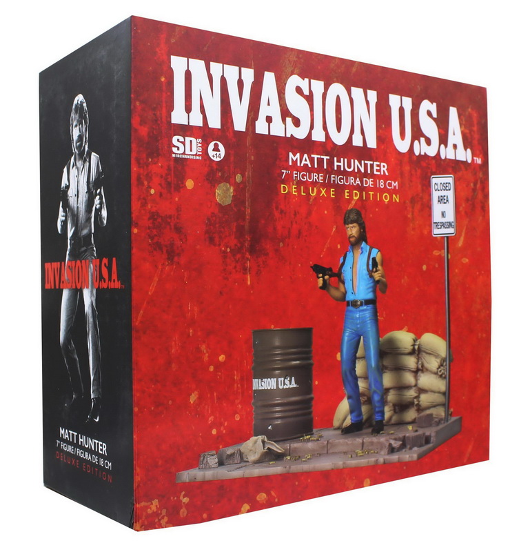 酷牌库|商品详情-SD Toys进口代理批发 SD Toys Chuck Norris Invasion USA 7 英寸马特猎人人物模型带立体模型