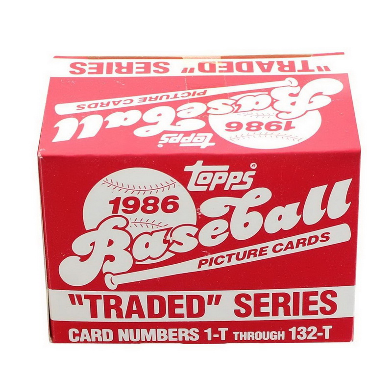 Topps进口代理批发 Topps MLB 1986 Topps 棒球交易系列 - 一套 132 张卡片