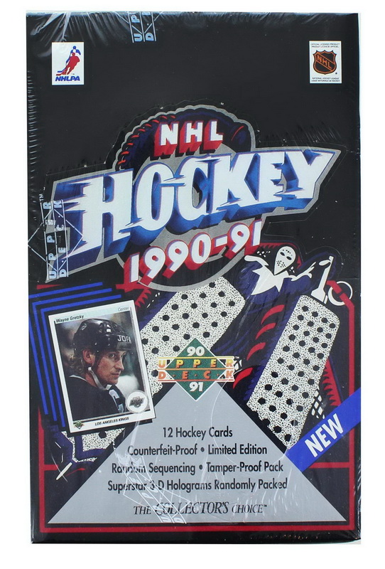 Upper Deck进口代理批发 Upper Deck UDA-202022-C NHL 1990-91 Upper Deck 曲棍球低箱 | 36包