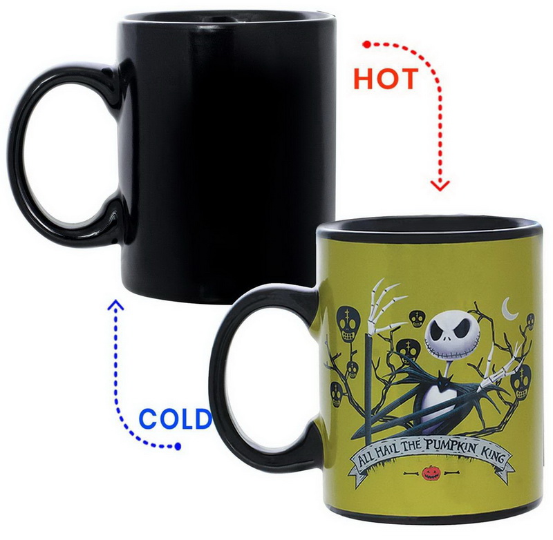 Aggretsuko Heat Reveal Fire & Skulls 20oz Ceramic Coffee Mug