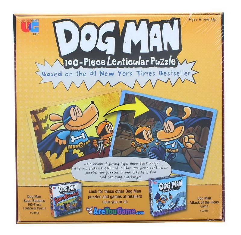 酷牌库|商品详情-University Games进口代理批发 Dog Man Adventures 100 块光栅拼图