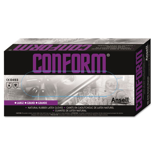 AnsellPro进口代理批发 AnsellPro ANS69210XL Conform 天然橡胶乳胶手套，5 百万片，超大号，100 个/盒