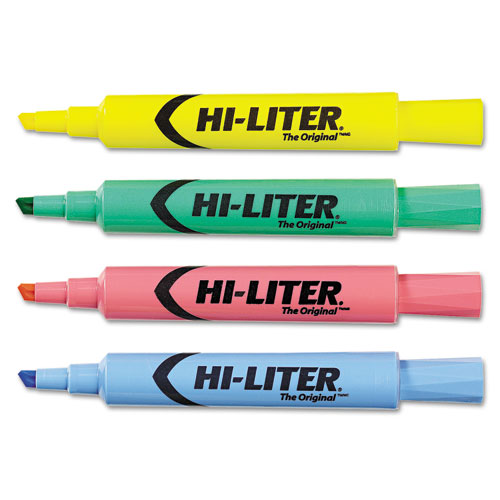 酷牌库|商品详情-Hi-Liter进口代理批发 Hi-Liter AVE17752 HI-LITER 桌面式荧光笔，多种墨水颜色，凿尖，多种桶色，4 件/套