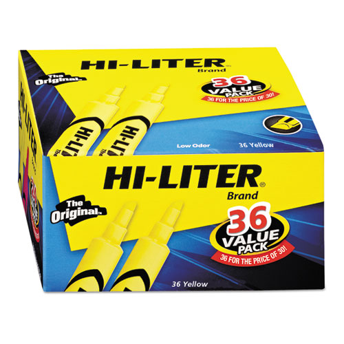 Hi-Liter进口代理批发 Hi-Liter AVE98189 HI-LITER 桌面式荧光笔超值装，多种墨水颜色，凿尖，多种桶色，24 支/包