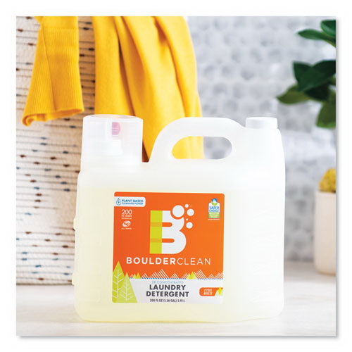 酷牌库|商品详情-Boulder Clean进口代理批发 Boulder Clean BCL003038EA 液体洗衣粉，Citrus Breeze，200 HE 负载，200 盎司瓶装