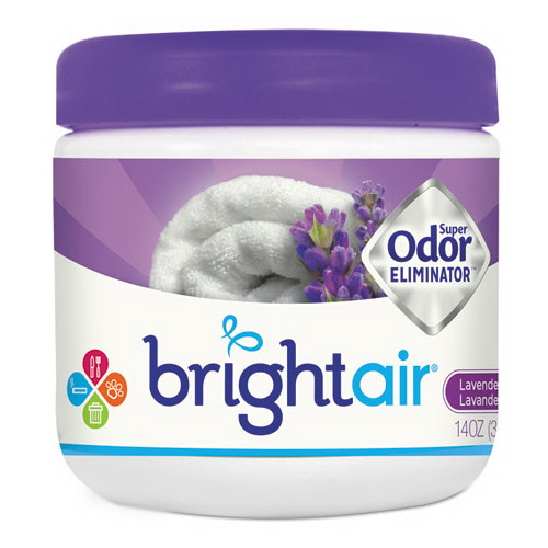 Bright Air进口代理批发 Bright Air BRI900014 超级除味剂，薰衣草和清新亚麻，紫色，14 盎司罐装