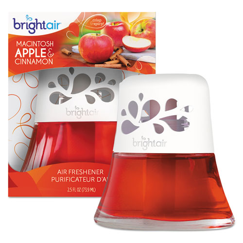 Bright Air进口代理批发 Bright Air BRI900022 香油空气清新剂，Macintosh 苹果和肉桂，红色，2.5 盎司