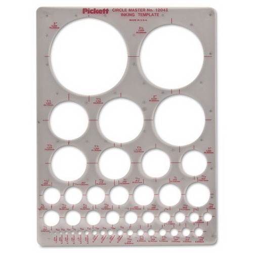 Chartpak进口代理批发 Chartpak CHA1204I 模板，圆圈，7 x 10，烟雾