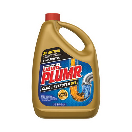 Liquid Plumr进口代理批发 Liquid Plumr CLO00228EA 堵塞器 + PipeGuard，凝胶，80 盎司