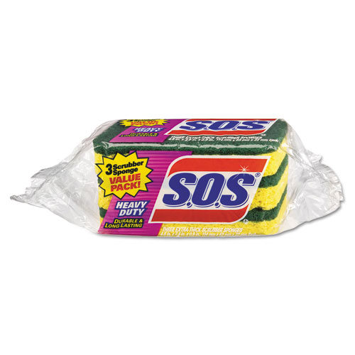 Heavy Duty Scrubber Sponge, 2.5 x 4.5, 0.9 Heavy Duty Scrubber Sponge, 2.5 x 4.5, 0.9