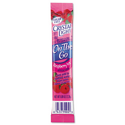 Crystal Light进口代理批发 Crystal Light CRY79800 调味饮料混合物，覆盆子冰，30 .08 盎司包/盒