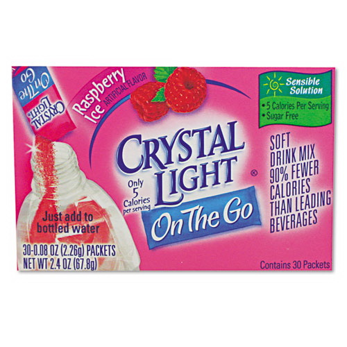 酷牌库|商品详情-Crystal Light进口代理批发 Crystal Light CRY79800 调味饮料混合物，覆盆子冰，30 .08 盎司包/盒