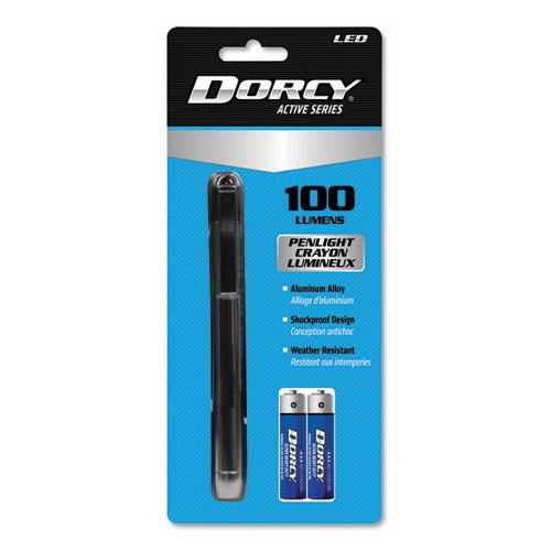 DORCY进口代理批发 DORCY DCY411218 100 流明 LED 笔灯，2 节 AAA 电池（内含），银色