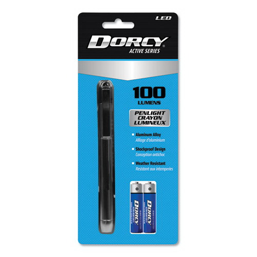 酷牌库|商品详情-DORCY进口代理批发 DORCY DCY411218 100 流明 LED 笔灯，2 节 AAA 电池（内含），银色