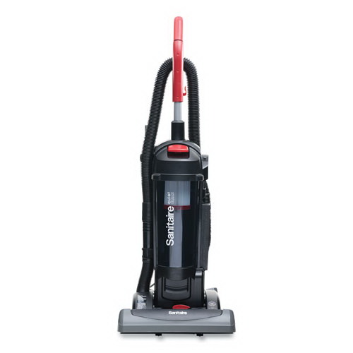 Sanitaire进口代理批发 Sanitaire EURSC5845D FORCE QuietClean 立式真空吸尘器 SC5845B，15 英寸清洁通道，黑色