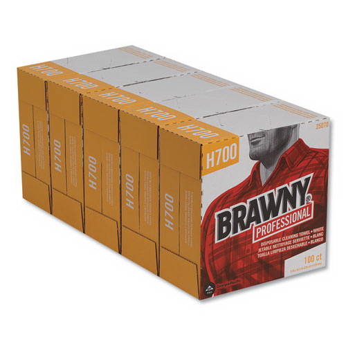 酷牌库|商品详情-Brawny Professional进口代理批发 Brawny Professional GPC25070 中等重量 HEF 车间毛巾，9.1 x 16.5，100/盒