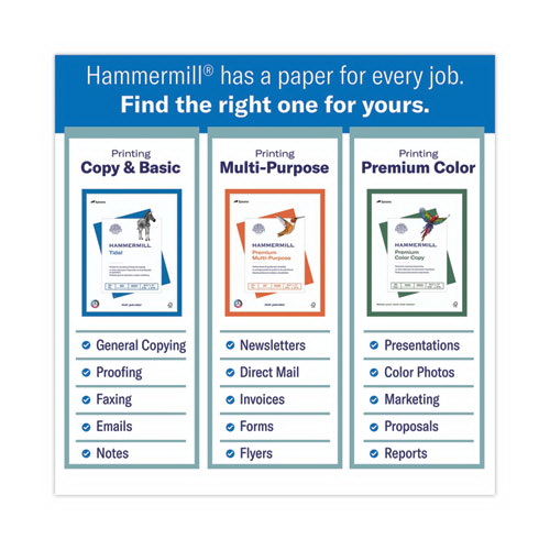 酷牌库|商品详情-Hammermill进口代理批发 Hammermill HAM103283RM Fore 多用途打印纸，96 色亮色，24 磅证券纸，8.5 x 11，白色，500 张/令