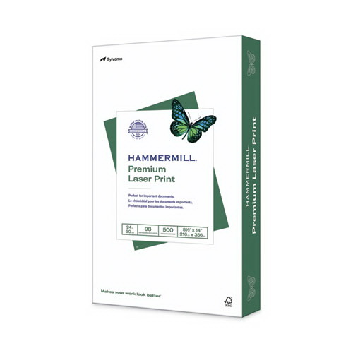 HAMMERMILL/HP EVERYDAY PAPERS进口代理批发 HAMMERMILL/HP 日常用纸 HAM104612 优质激光打印纸，98 亮度，24 磅证券纸，8.5 x 14，白色，500/令