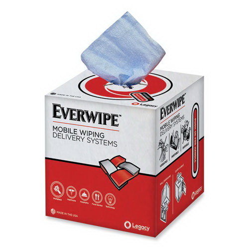 Everwipe进口代理批发 Everwipe LEY40441 重型蓝色擦拭布，1 层，9 x 12，无味，蓝色，200 卷/卷，4 卷/箱