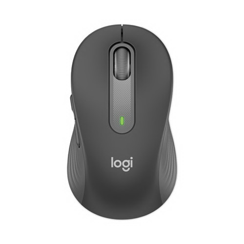 Logitech进口代理批发 罗技 LOG910006346 Signature M650 商务无线鼠标，大号，2.4 GHz 频率，33 英尺无线范围，右手使用，石墨色