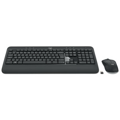 Logitech进口代理批发 Logitech LOG920008671 MK540 无线组合，2.4 GHz 频率/30 英尺无线范围，黑色