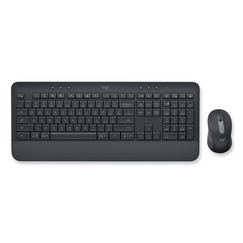 酷牌库|商品详情-Logitech进口代理批发 罗技 LOG920010909 Signature MK650 商务无线键盘和鼠标组合，2.4 GHz 频率/32 英尺无线范围，石墨色