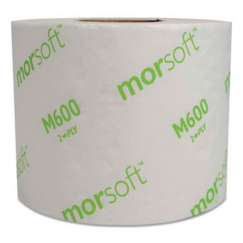 Morcon Tissue进口代理批发 Morcon Tissue MORM600 Morsoft 控制浴巾，化粪池安全，2 层，白色，600 张/卷，48 卷/箱