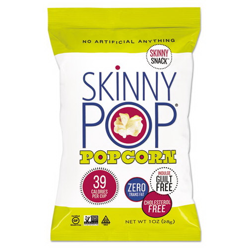 SkinnyPop Popcorn进口代理批发 SkinnyPop 爆米花 PCN00408 爆米花，原味，1 盎司袋装，12 个/箱