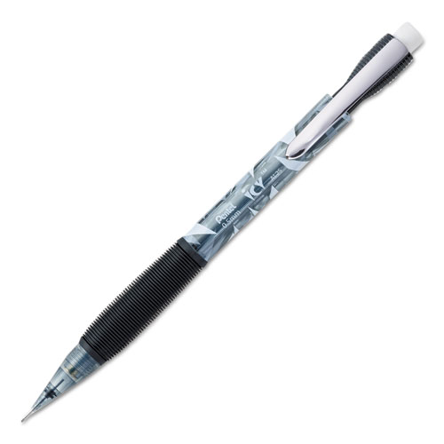 酷牌库|商品详情-PENTEL OF AMERICA进口代理批发 PENTEL OF AMERICA PENAL25TA 冰冷自动铅笔，0.5 毫米，HB (#2)，黑铅，半透明冰色/黑色笔筒，一打