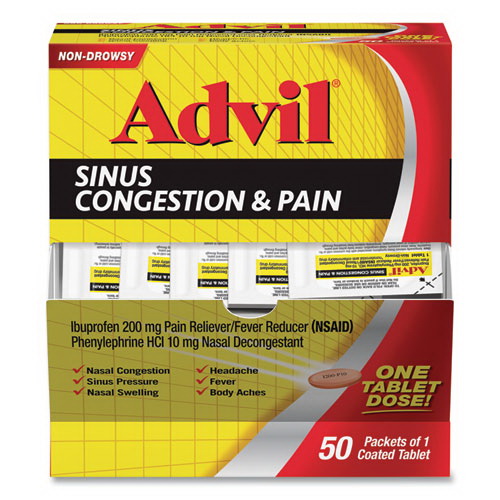 Advil进口代理批发 Advil PFYBXAVSCP50BX 鼻窦充血止痛药，50 粒/盒