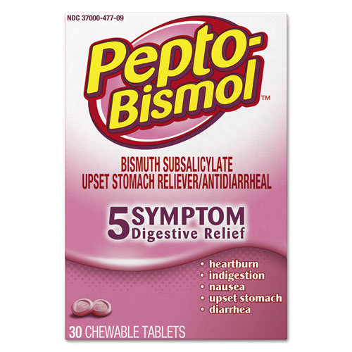 Pepto-Bismol进口代理批发 Pepto-Bismol PGC03977 咀嚼片，原味，30 片/盒，24 盒/箱