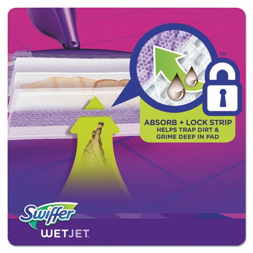 酷牌库|商品详情-Swiffer进口代理批发 Swiffer PGC08443CT 湿喷射系统补充抹布，11.3 英寸 x 5.4 英寸，白色，24 片/盒，4 片/箱