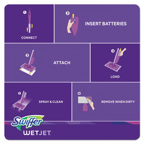 酷牌库|商品详情-Swiffer进口代理批发 Swiffer PGC08443CT 湿喷射系统补充抹布，11.3 英寸 x 5.4 英寸，白色，24 片/盒，4 片/箱