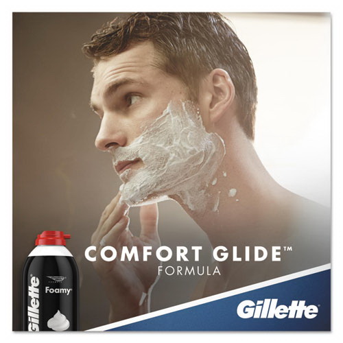 酷牌库|商品详情-Gillette进口代理批发 Gillette PGC14501 泡沫剃须膏，原味，2 盎司气雾喷雾罐，48 个/箱