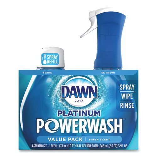 Dawn进口代理批发 Dawn PGC31836 Platinum Powerwash 洗碗喷雾，新鲜，16 盎司喷雾瓶，2/包，3 包/箱