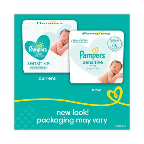 酷牌库|商品详情-Pampers进口代理批发 Pampers PGC87076EA 敏感婴儿湿巾，1 层，6.8 x 7，无味，白色，56 片/包