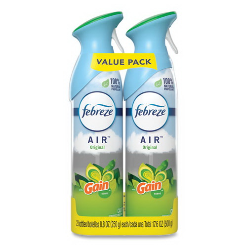 Febreze进口代理批发 Febreze PGC97810PK AIR，Gain Original，8.8 盎司气雾喷雾，2/包