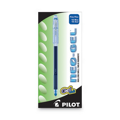 酷牌库|商品详情-PILOT CORP. OF AMERICA进口代理批发 PILOT CORP. OF AMERICA PIL14002 Neo-Gel 中性笔，棒状，细 0.7 毫米，蓝色墨水，半透明蓝色笔管，多支