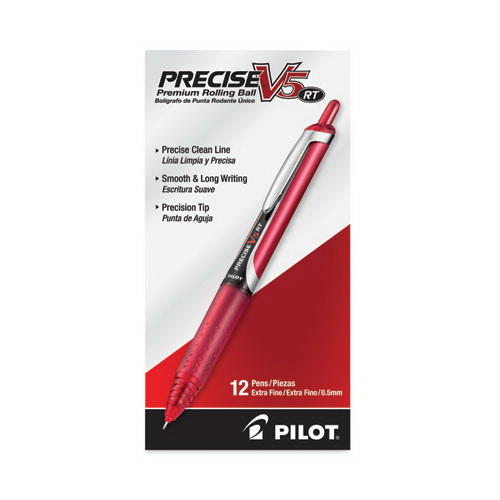 酷牌库|商品详情-PILOT CORP. OF AMERICA进口代理批发 PILOT CORP. OF AMERICA PIL26064 Precise V5RT 中性笔，可伸缩，超细 0.5 毫米，红色墨水，红色笔杆