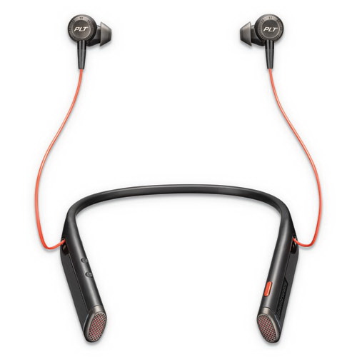 Plantronics进口代理批发 Plantronics PLNB6200 Voyager 6200 UC 双耳颈带式耳机，黑色