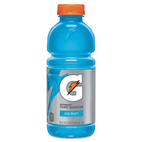 Gatorade进口代理批发 佳得乐 QKR24812 G 系列 Perform 02 解渴剂，清凉蓝色，20 盎司瓶装，24 瓶/箱